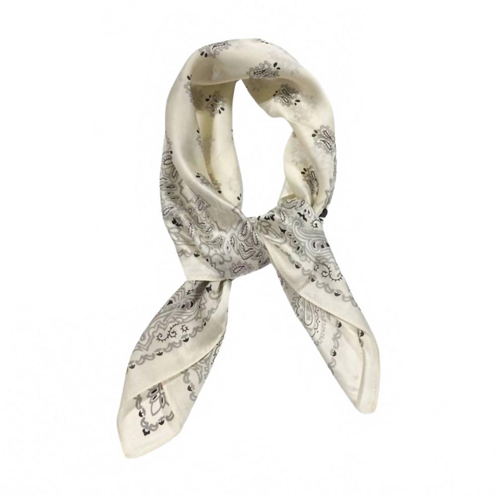 NEW HOTLINE women's western cowgirl boho bandana silky feel wild rag scarf in wh
